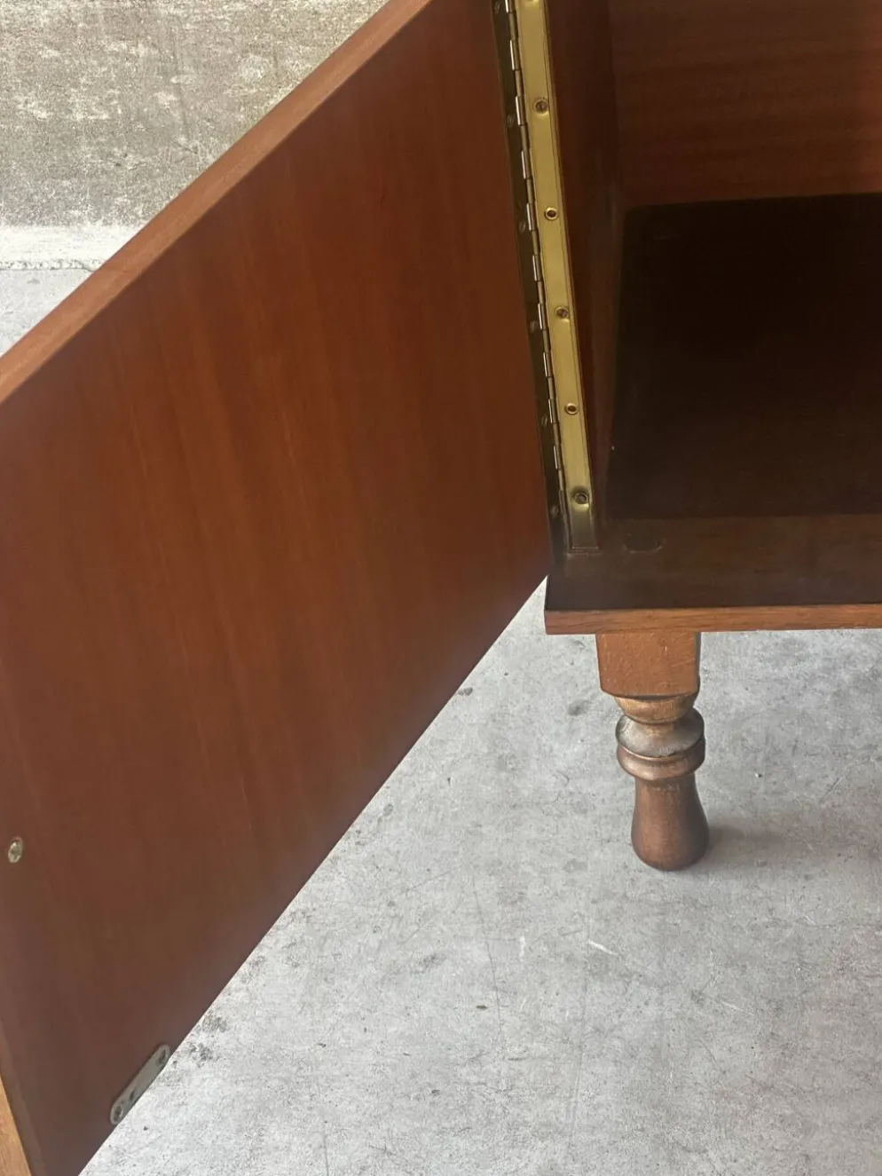 Coiffeuse vintage à miroir triptyque, années 1950