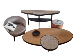 collection complète rare Jean Cocteau pour ROCHEBOBOIS (6 pièces)