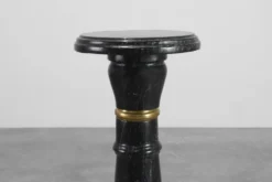 Colonne en marbre noir belge antique, France vers 1900