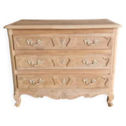 Commode ancienne en merisier – entièrement aérogommée