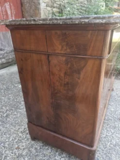 Commode ancienne Restauration / Louis-Philippe XIXe – placage de bois