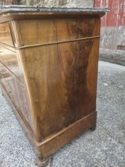 Commode ancienne Restauration / Louis-Philippe XIXe – placage de bois