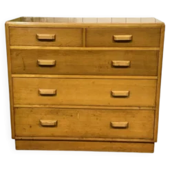 Commode anglaise des années 1950 en chêne