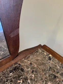 Commode art déco avec miroir biseauté et marbre