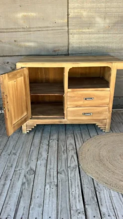 Commode art déco bois brut