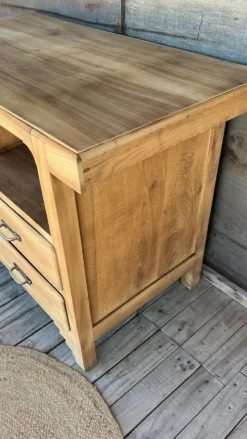 Commode art déco bois brut