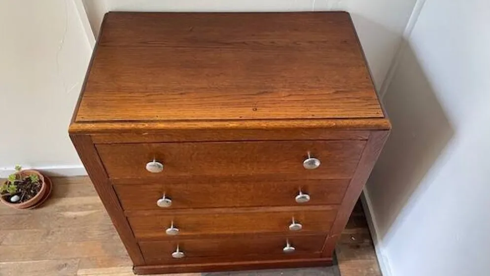 COMMODE Art Déco CHENE Massif
