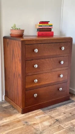 COMMODE Art Déco CHENE Massif