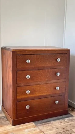 COMMODE Art Déco CHENE Massif