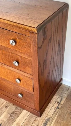 COMMODE Art Déco CHENE Massif