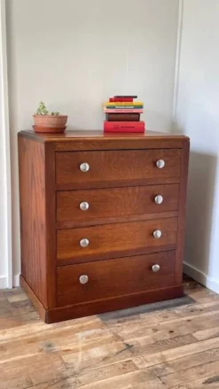 COMMODE Art Déco CHENE Massif