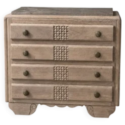 Commode Art Déco en chêne aérogommée