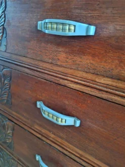 Commode art déco plateau marbre, meuble ancien vintage