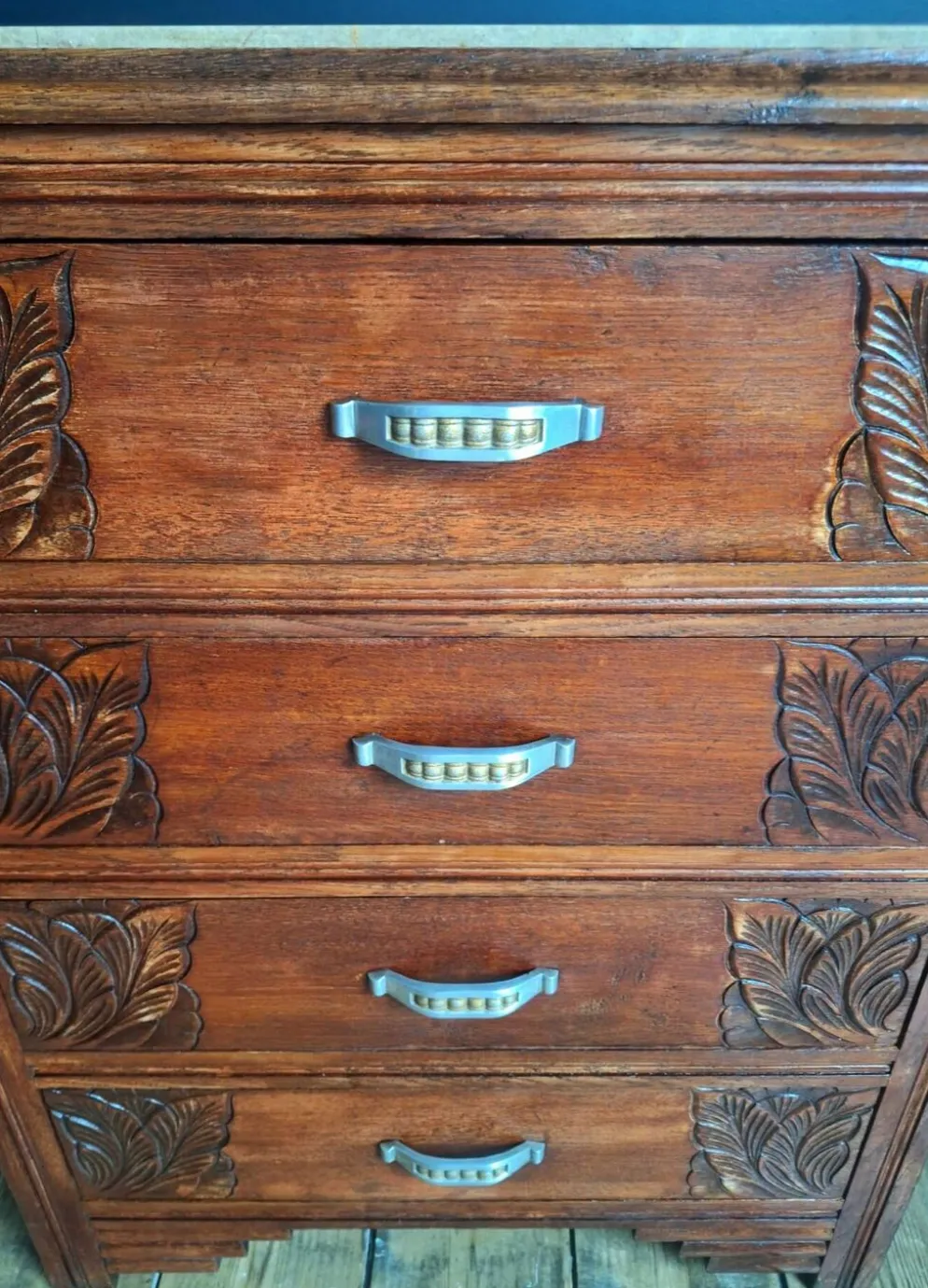 Commode art déco plateau marbre, meuble ancien vintage