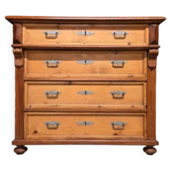 Commode art déco sapin massif