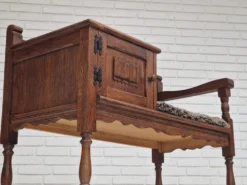 Commode assise en chêne années 1950 scandinave