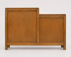 Commode asymétrique art déco chêne brut rénovée