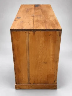 Commode basse ancienne en pin – 2 grands tiroirs