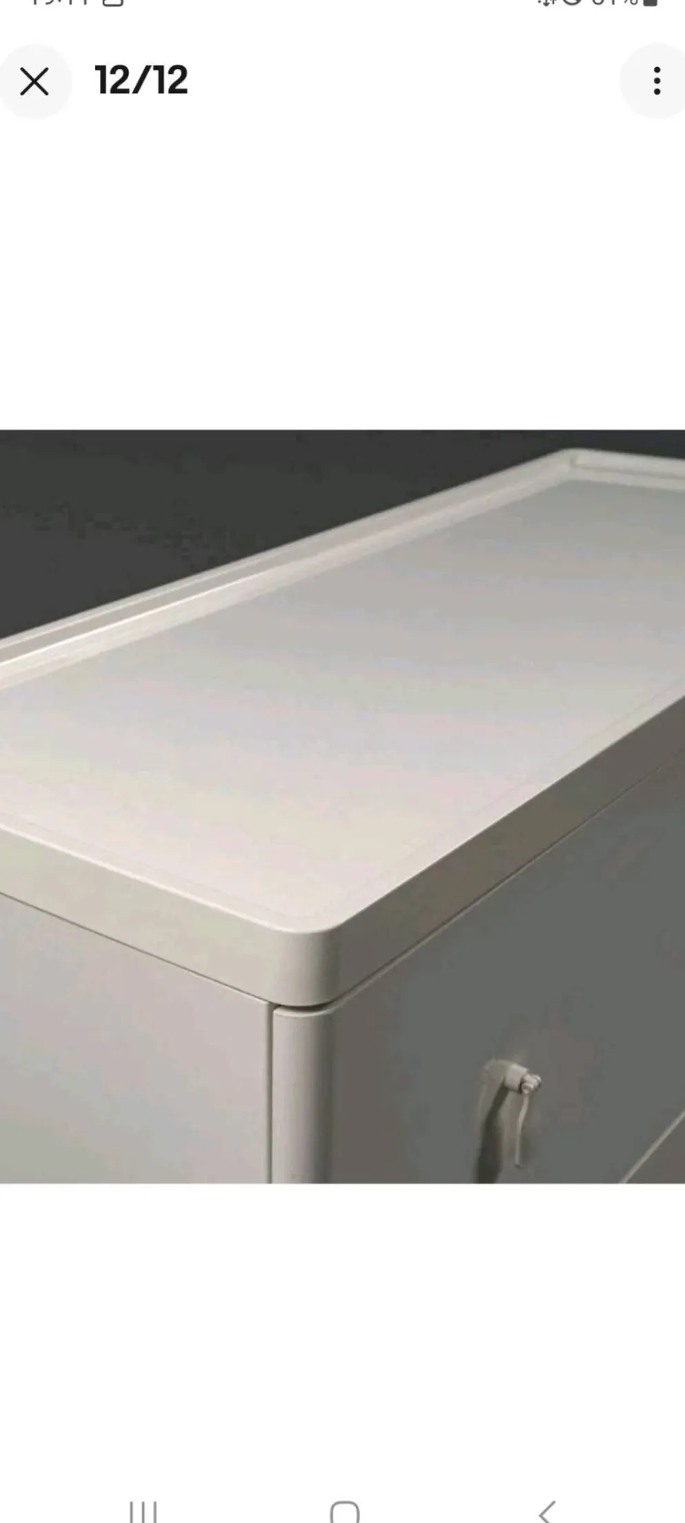 Commode blanche Magnus Eleäck pour Ikea, années 2000