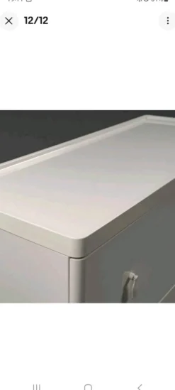 Commode blanche Magnus Eleäck pour Ikea, années 2000