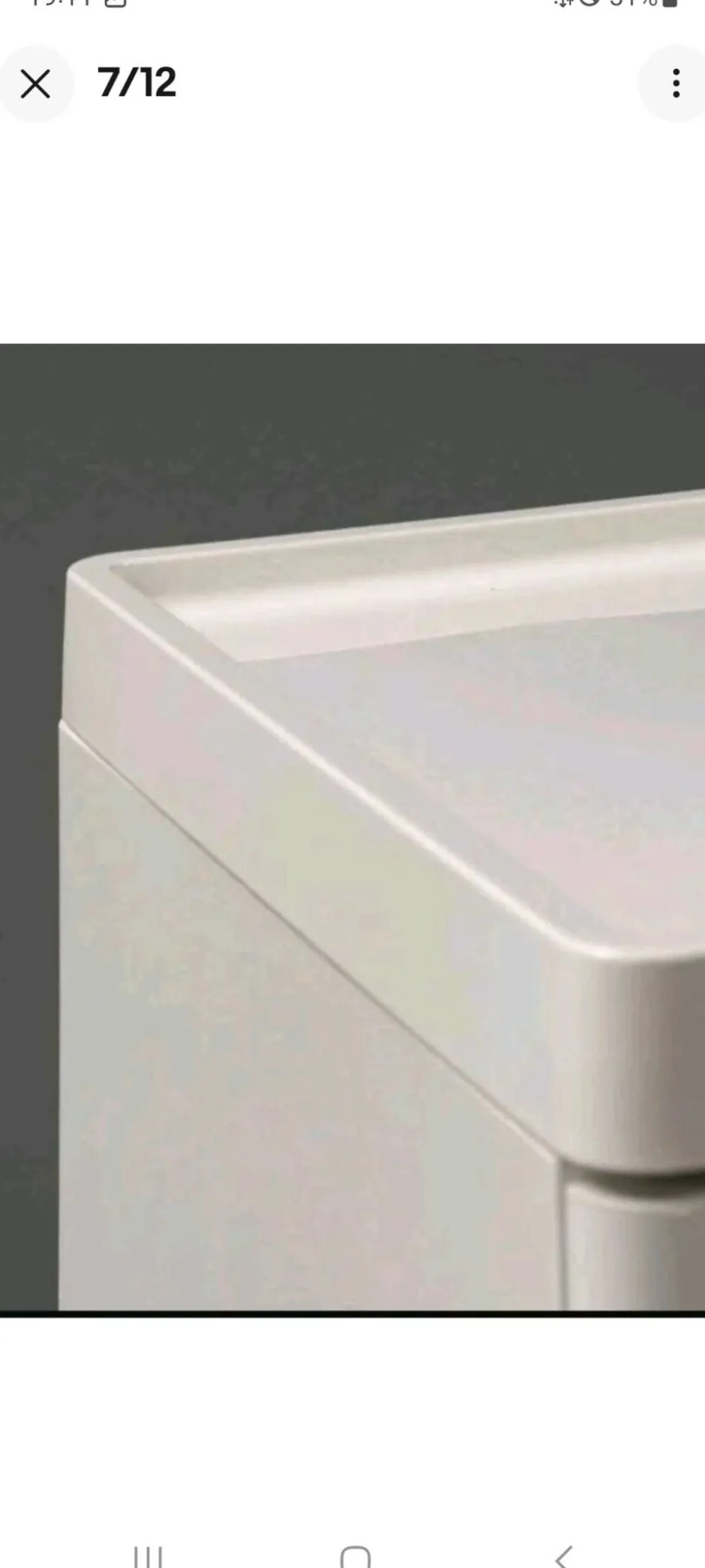 Commode blanche Magnus Eleäck pour Ikea, années 2000