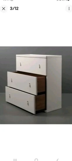 Commode blanche Magnus Eleäck pour Ikea, années 2000