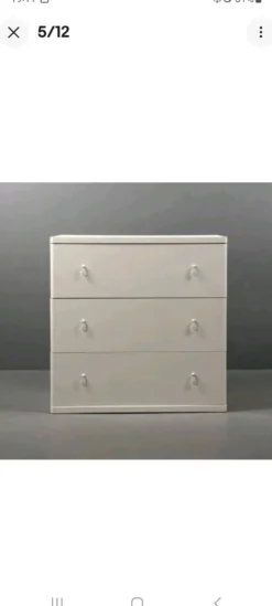 Commode blanche Magnus Eleäck pour Ikea, années 2000