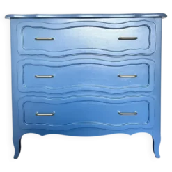 Commode bleue organique