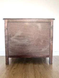 Commode bleue organique