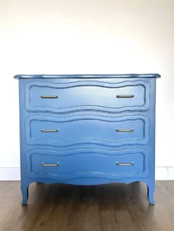 Commode bleue organique