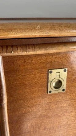 Commode bois et bambou Dalvera, 1970