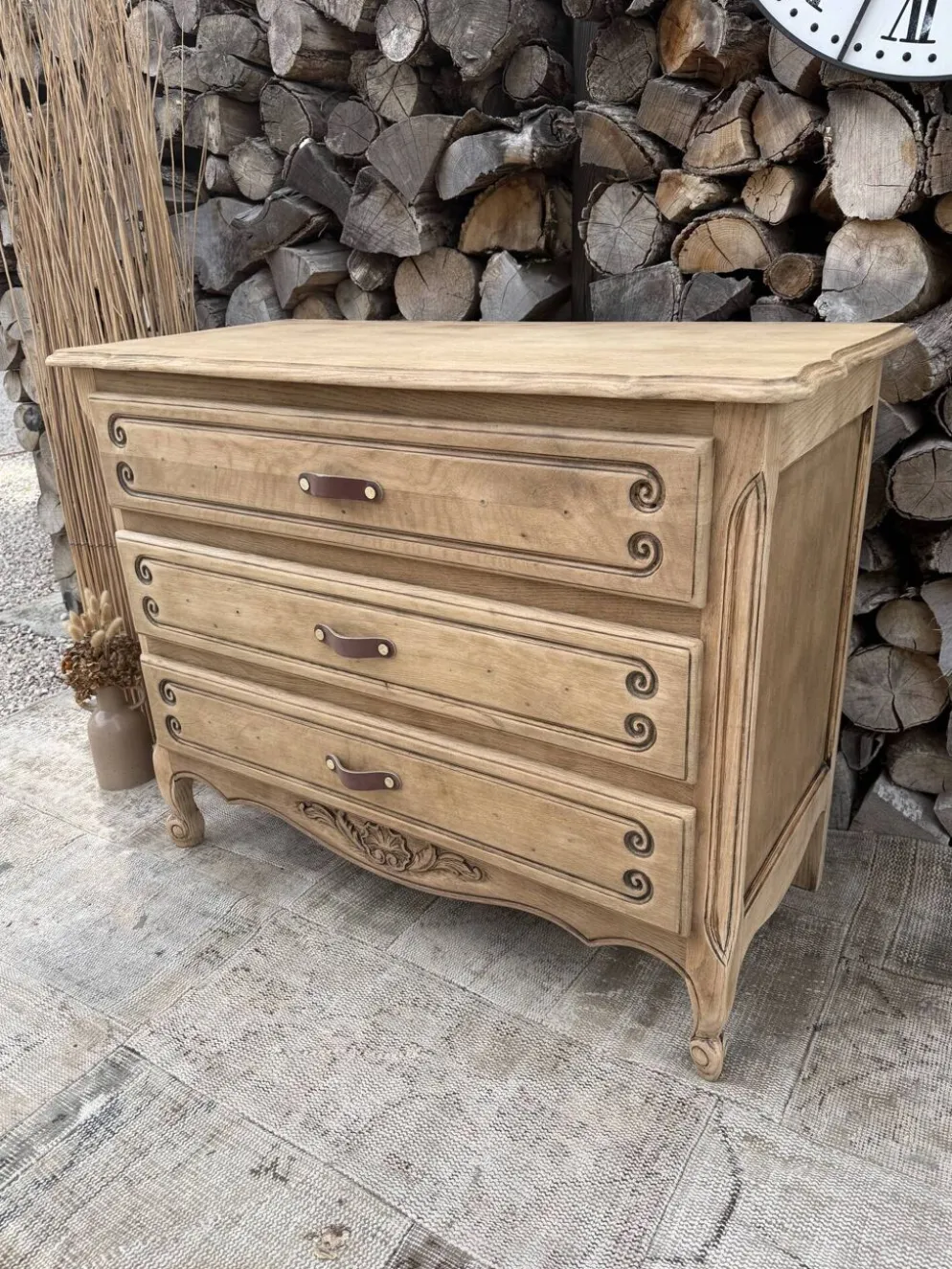 Commode bois rénovée