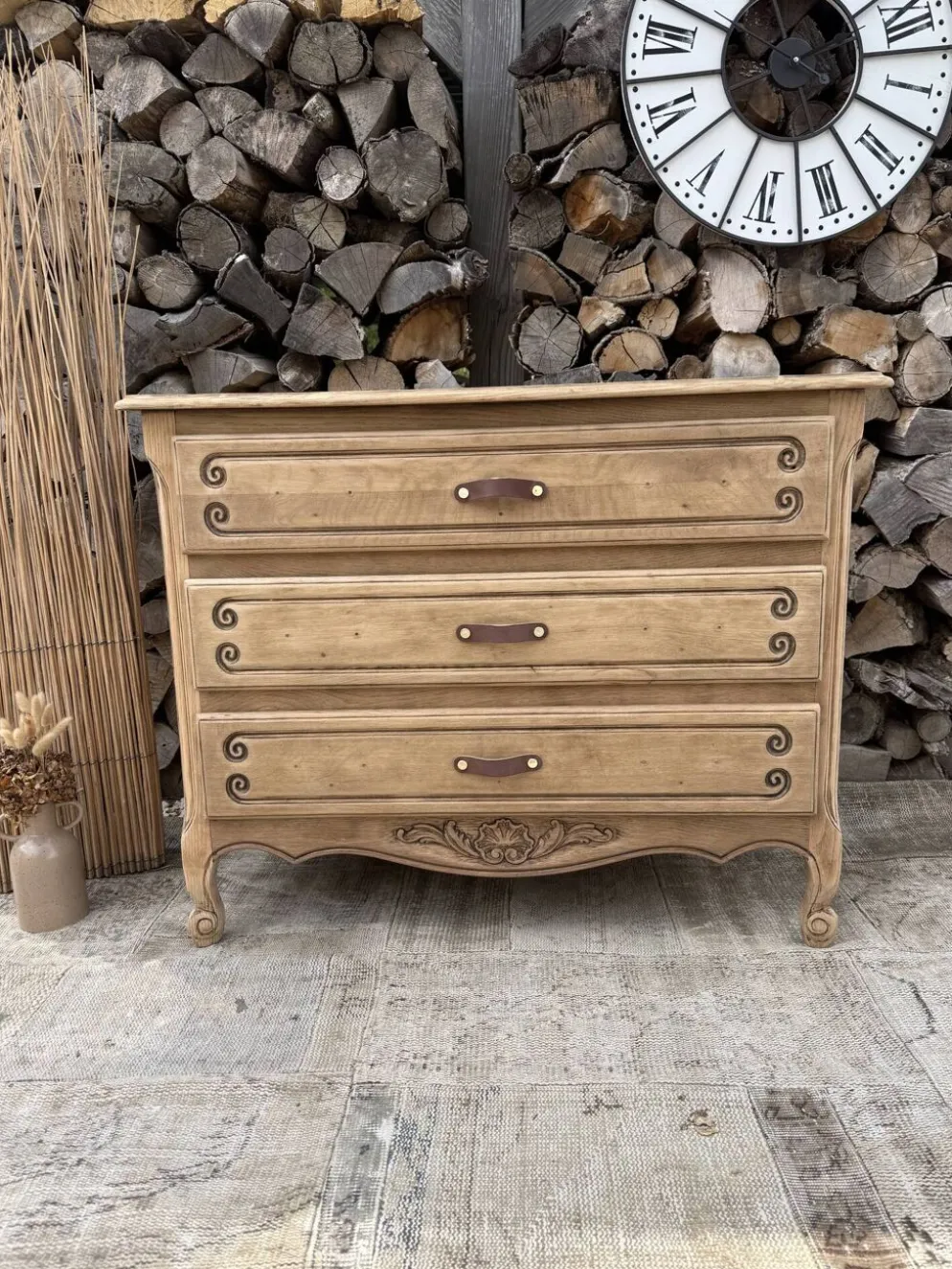Commode bois rénovée