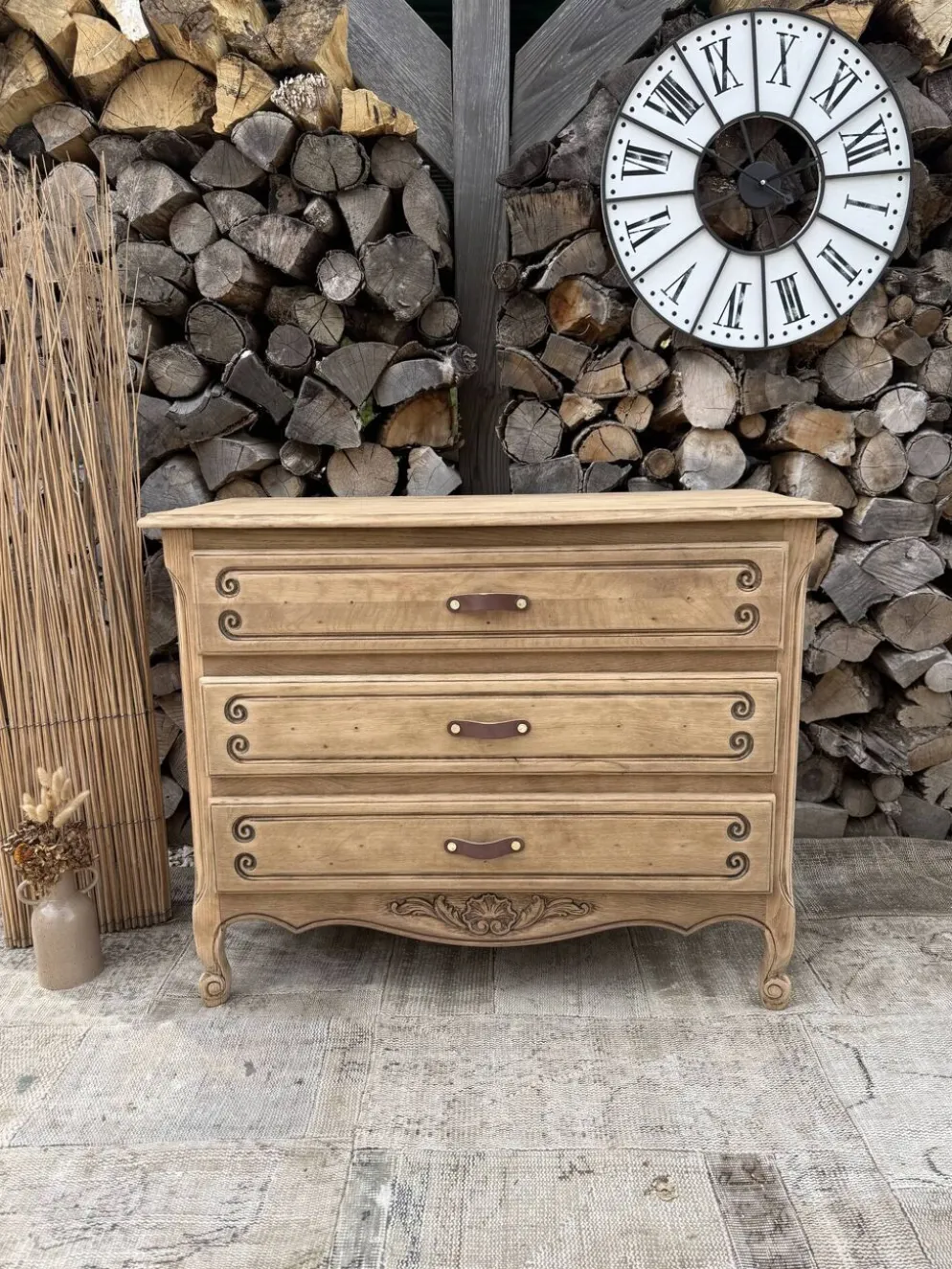 Commode bois rénovée