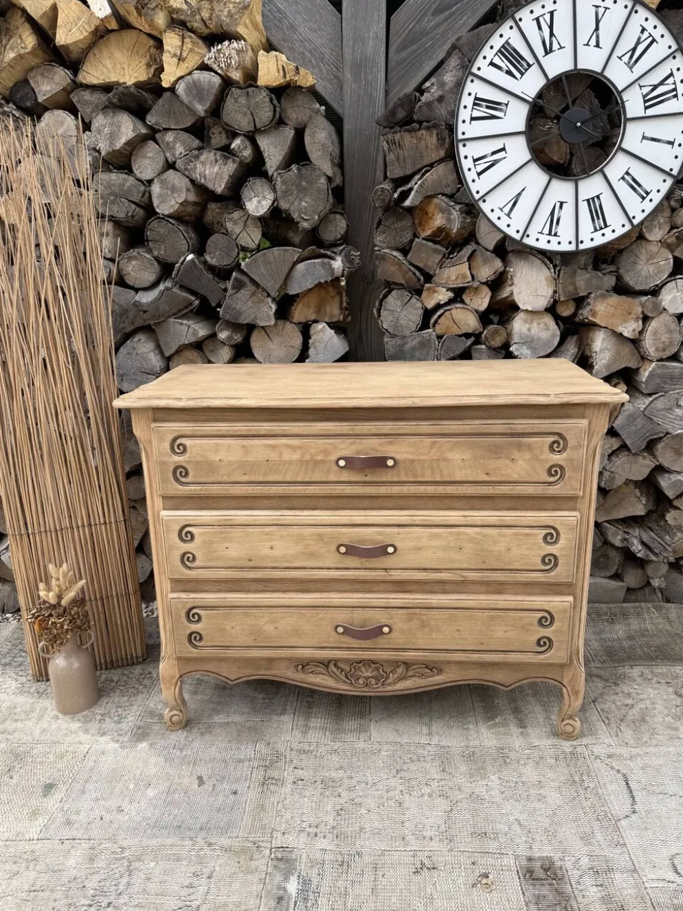 Commode bois rénovée