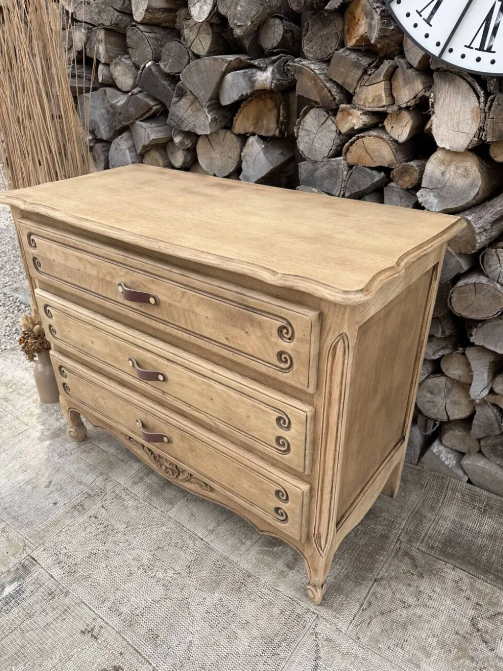 Commode bois rénovée