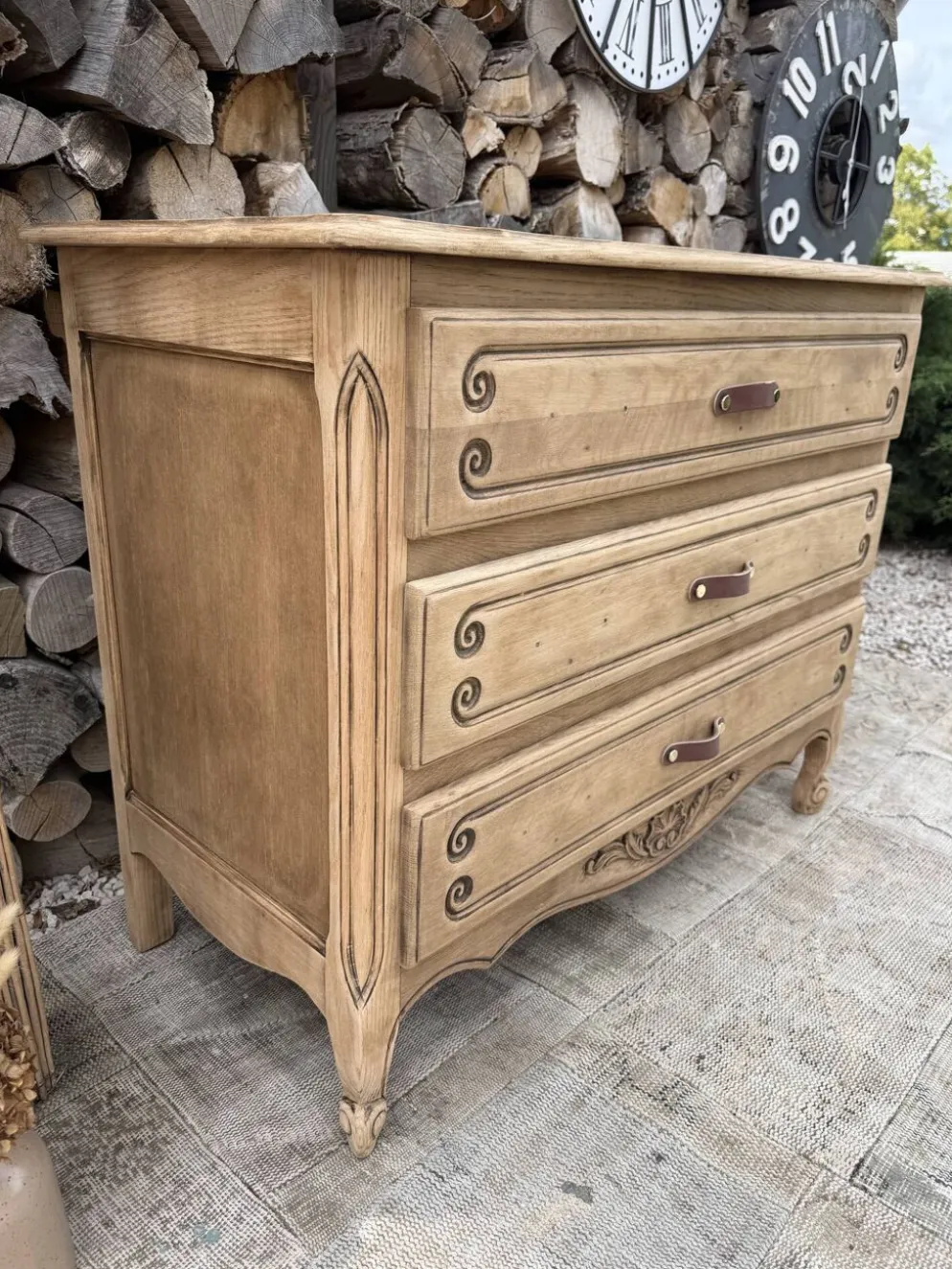 Commode bois rénovée
