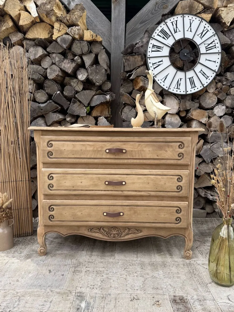 Commode bois rénovée