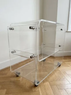 Commode / buffet en Plexiglas H84cm - vintage