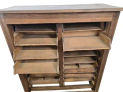 Commode/classeur/armoire de notaire vintage en bois