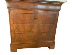 Commode coifeuse Louis Philippe en acajou et placage XIX siècle
