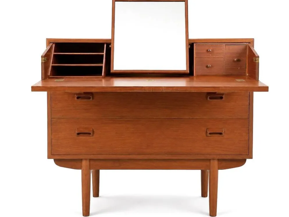 Commode coiffeuse scandinave en teck de Borge Mogensen