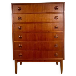 Commode danoise en teck, années 1960