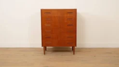 Commode danoise en teck, 6 tiroirs