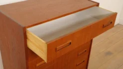 Commode danoise en teck, 6 tiroirs