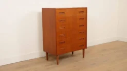 Commode danoise en teck, 6 tiroirs