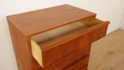 Commode danoise 6 tiroirs vintage en teck