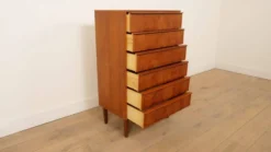 Commode danoise 6 tiroirs vintage en teck
