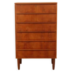 Commode danoise 6 tiroirs vintage en teck