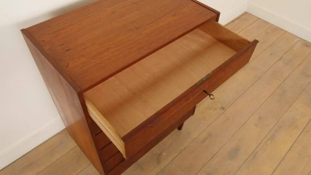 Commode danoise vintage | Teck | 6 tiroirs | 100 cm